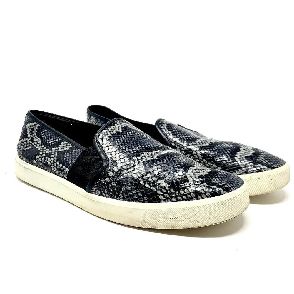 Vince‎ Blair Snakeskin Embossed Leather Slip-On